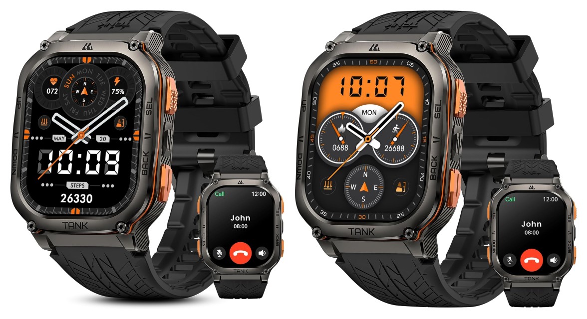 Smart Watch Showdown: KOSPET Tank M3 vs. AMAZTIM Military Smart Watch